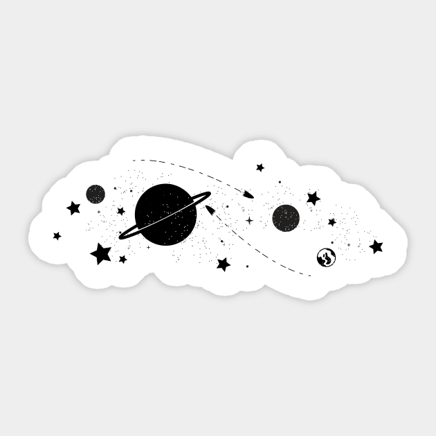 Space planets stars gift astronomy sky universe Sticker by Franja